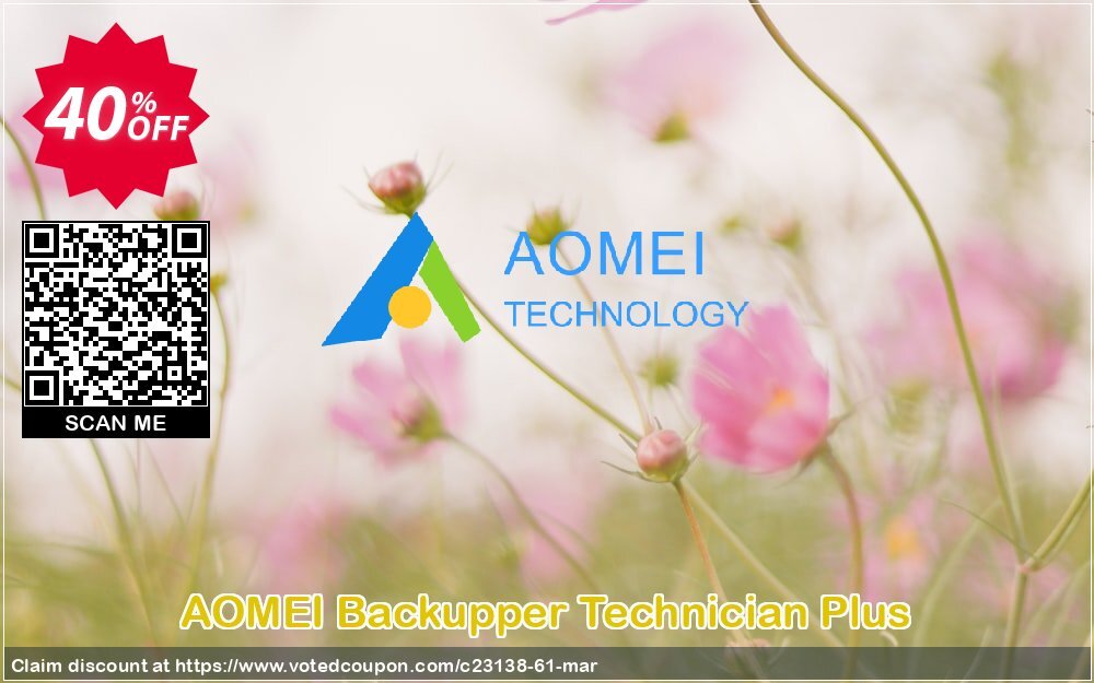 AOMEI Backupper Technician Plus Coupon Code Apr 2024, 40% OFF - VotedCoupon