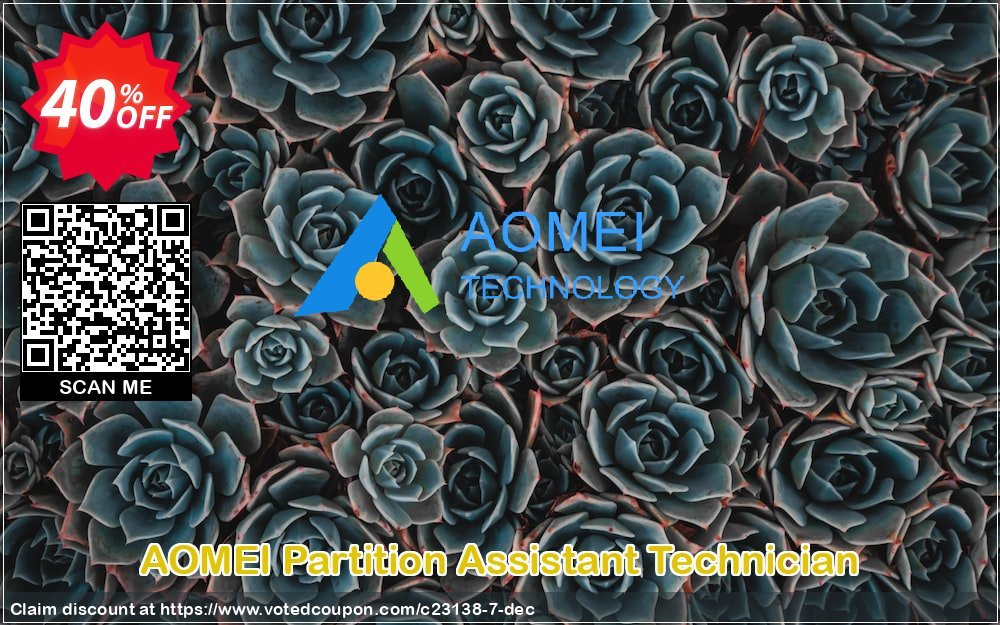 AOMEI Partition Assistant Technician Coupon Code Mar 2024, 40% OFF - VotedCoupon