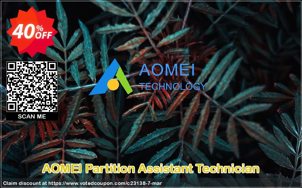 AOMEI Partition Assistant Technician Coupon Code Apr 2024, 40% OFF - VotedCoupon