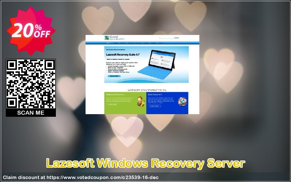 Lazesoft WINDOWS Recovery Server Coupon, discount Lazesoft (23539). Promotion: 