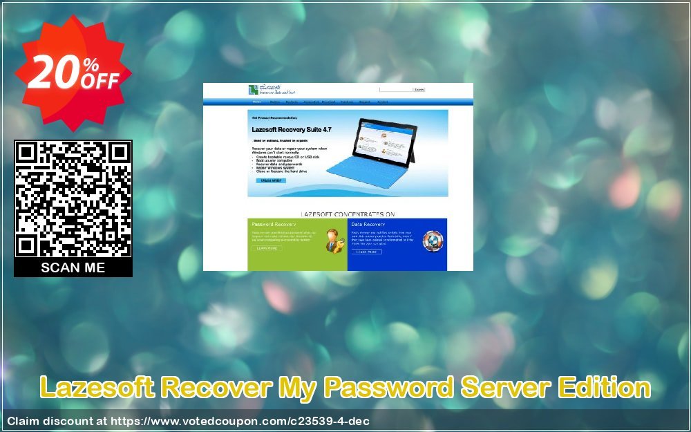 Lazesoft Recover My Password Server Edition Coupon, discount Lazesoft (23539). Promotion: 