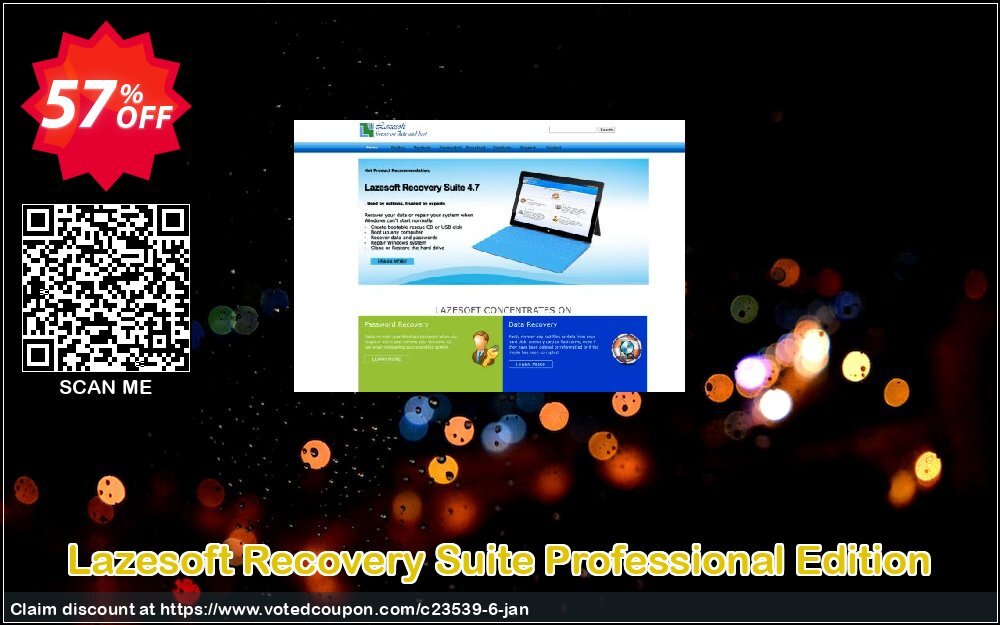 Lazesoft Recovery Suite Professional Edition Coupon, discount Lazesoft (23539). Promotion: 