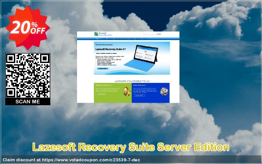 Lazesoft Recovery Suite Server Edition Coupon, discount Lazesoft (23539). Promotion: 