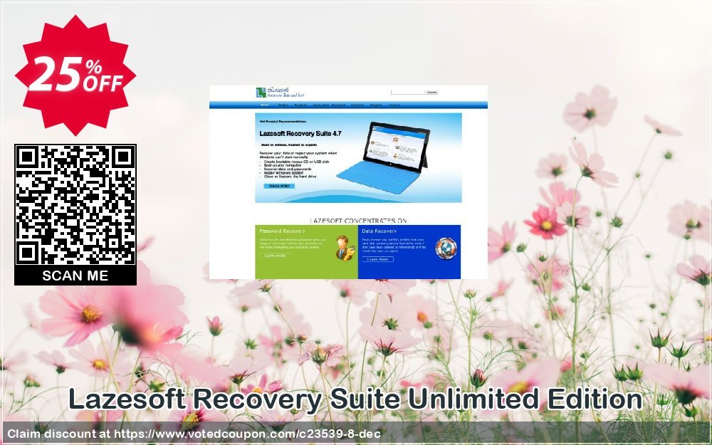 Lazesoft Recovery Suite Unlimited Edition Coupon, discount Lazesoft (23539). Promotion: 