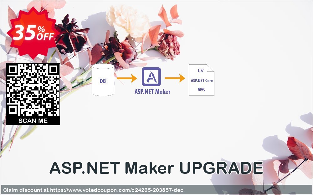 ASP.NET Maker UPGRADE Coupon, discount Coupon code ASP.NET Maker UPGRADE. Promotion: ASP.NET Maker UPGRADE offer from e.World Technology Limited