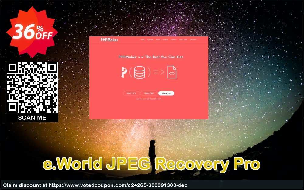 e.World JPEG Recovery Pro Coupon, discount Coupon code JPEG Recovery Pro. Promotion: JPEG Recovery Pro offer from e.World Technology Limited