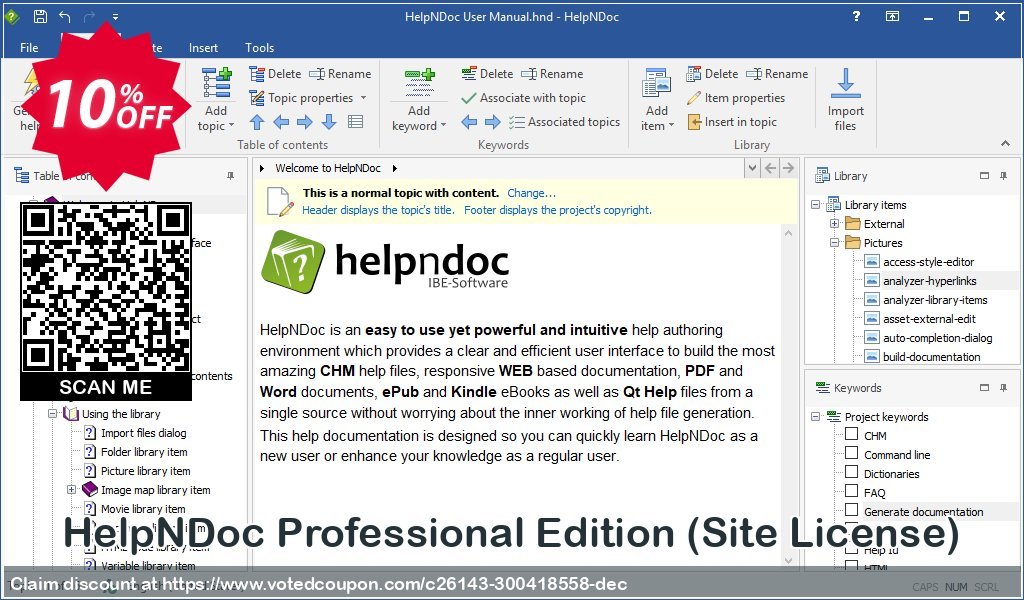 HelpNDoc Professional Edition, Site Plan  Coupon, discount Coupon code HelpNDoc Professional Edition (Site License). Promotion: HelpNDoc Professional Edition (Site License) Exclusive offer 
