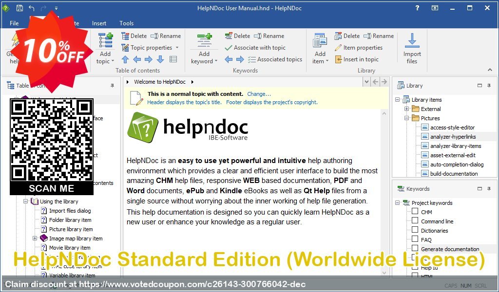 HelpNDoc Standard Edition, Worldwide Plan  Coupon, discount Coupon code HelpNDoc Standard Edition (Worldwide License). Promotion: HelpNDoc Standard Edition (Worldwide License) Exclusive offer 