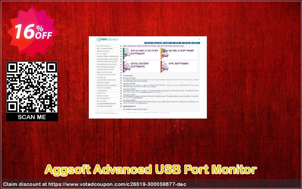 Aggsoft Advanced USB Port Monitor Coupon, discount Promotion code Advanced USB Port Monitor Standard. Promotion: Offer discount for Advanced USB Port Monitor Standard special 