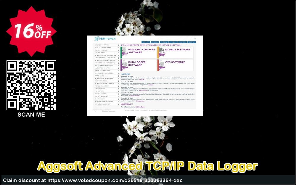 Aggsoft Advanced TCP/IP Data Logger Coupon, discount Promotion code Advanced TCP/IP Data Logger Standard. Promotion: Offer discount for Advanced TCP/IP Data Logger Standard special 