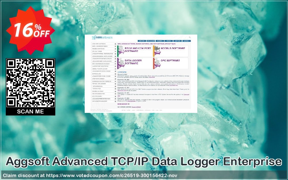 Aggsoft Advanced TCP/IP Data Logger Enterprise Coupon, discount Promotion code Advanced TCP/IP Data Logger Enterprise. Promotion: Offer discount for Advanced TCP/IP Data Logger Enterprise special 