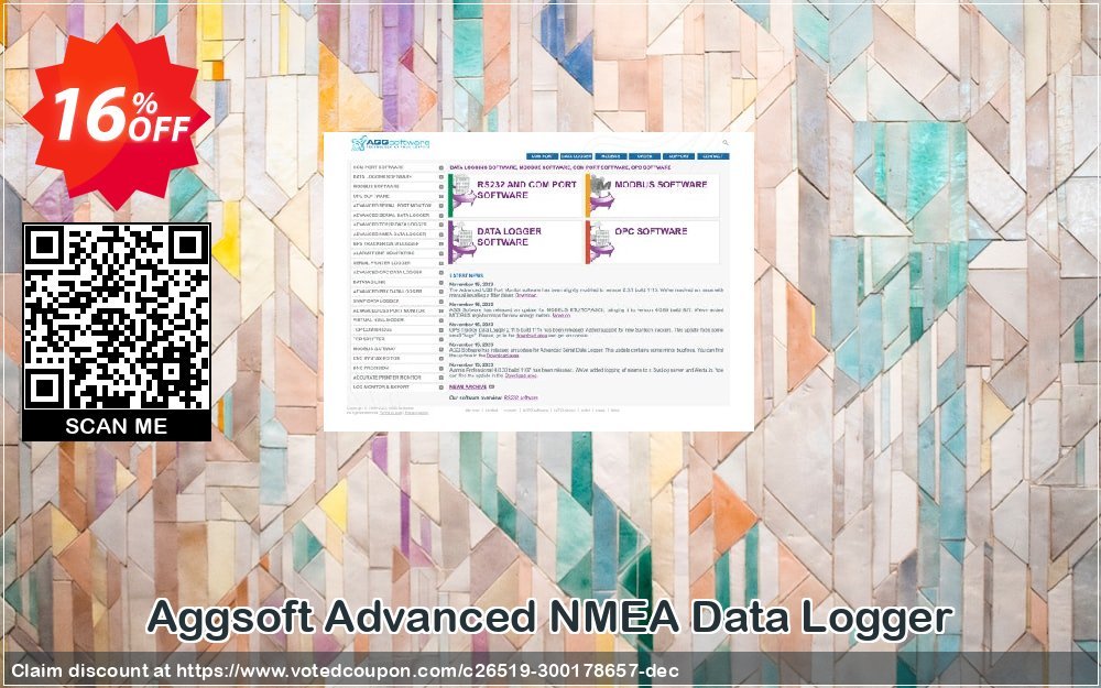 Aggsoft Advanced NMEA Data Logger Coupon, discount Promotion code Advanced NMEA Data Logger Standard. Promotion: Offer discount for Advanced NMEA Data Logger Standard special 
