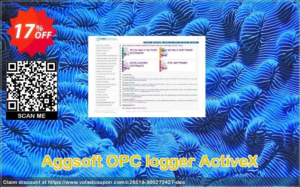 Aggsoft OPC logger ActiveX Coupon, discount Promotion code OPC logger ActiveX. Promotion: Offer OPC logger ActiveX special discount 