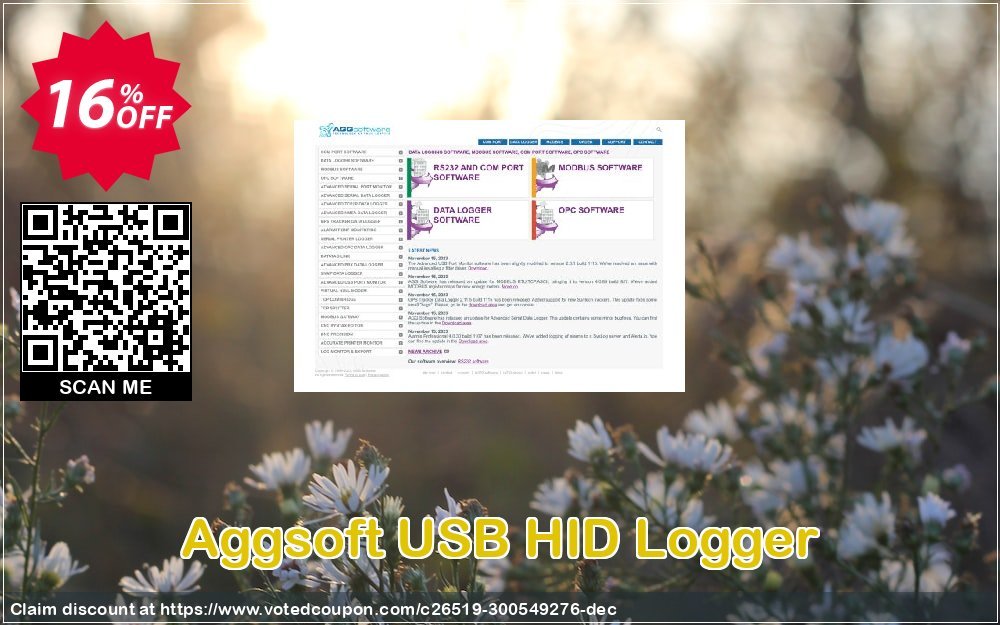 Aggsoft USB HID Logger Coupon, discount Promotion code USB HID Logger Standard. Promotion: Offer USB HID Logger Standard special discount 
