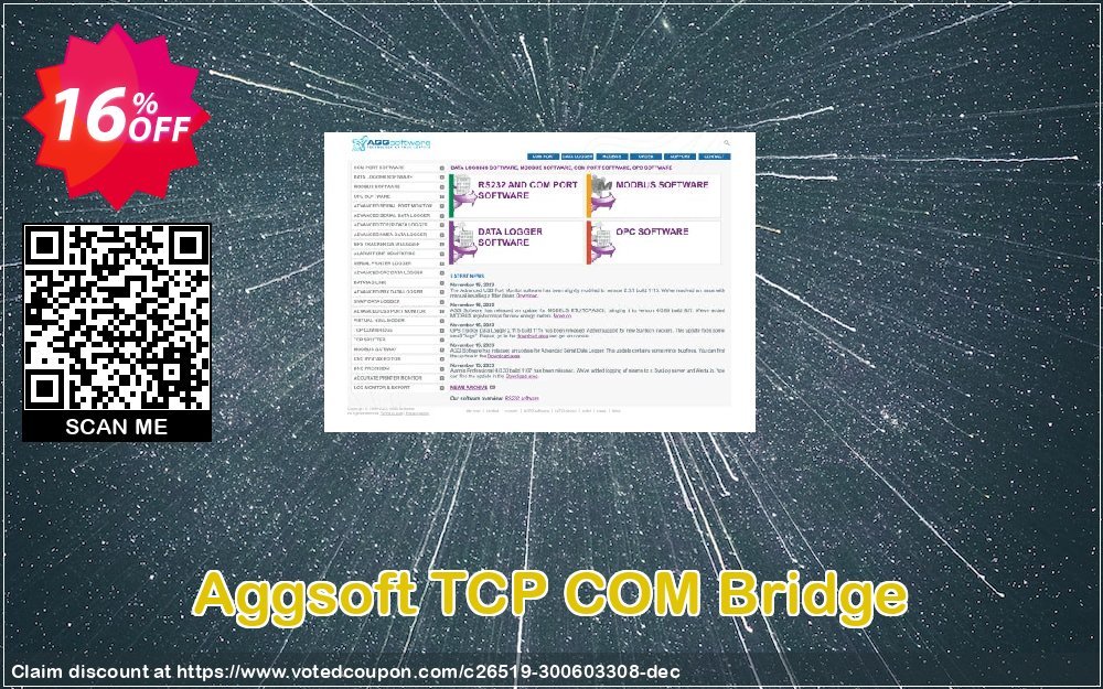 Aggsoft TCP COM Bridge Coupon Code Apr 2024, 16% OFF - VotedCoupon