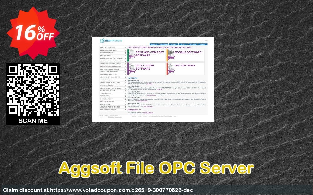 Aggsoft File OPC Server Coupon, discount Promotion code File OPC Server. Promotion: Offer discount for File OPC Server special 