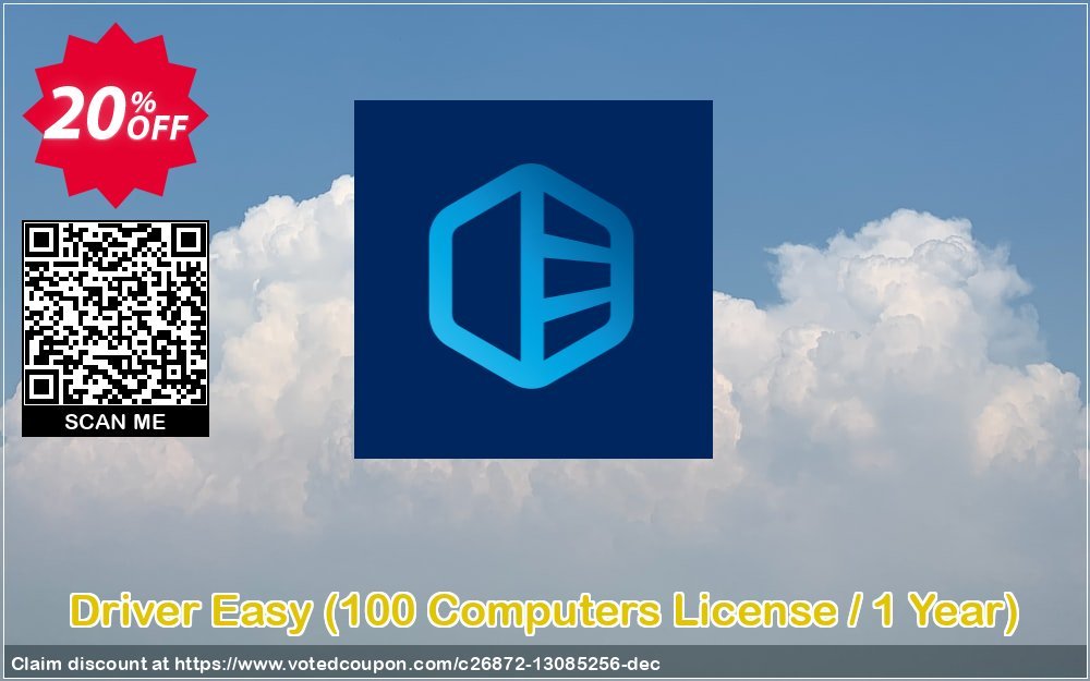 Driver Easy, 100 Computers Plan / Yearly  Coupon, discount Driver Easy 20% Coupon. Promotion: impressive discount code of Driver Easy - 100 Computers License / 1 Year 2023