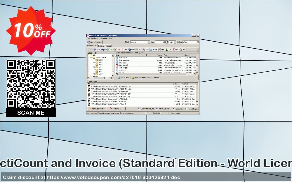 PractiCount and Invoice, Standard Edition - World Plan  Coupon Code Apr 2024, 10% OFF - VotedCoupon