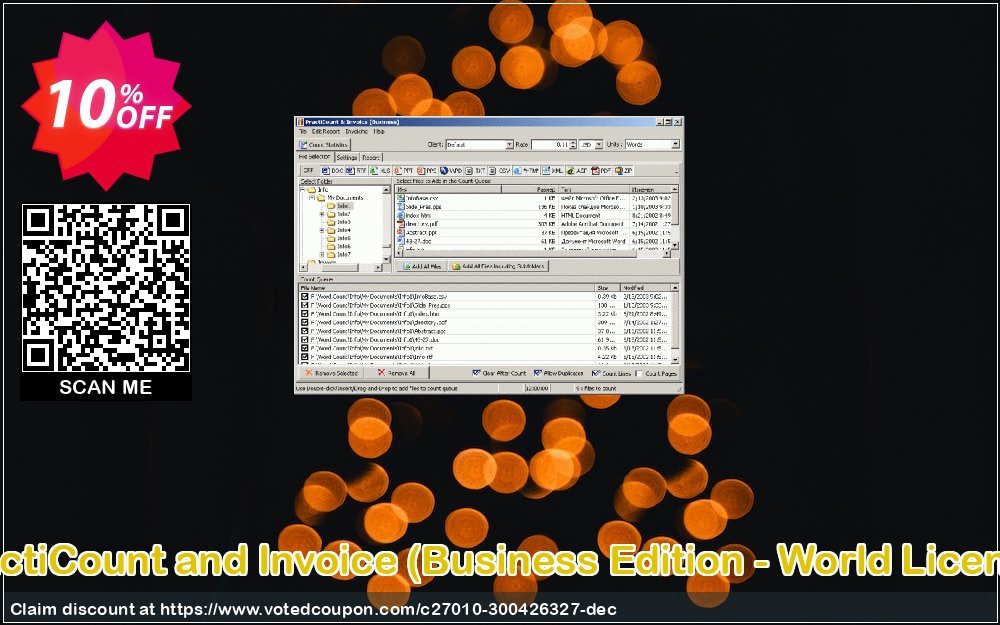 PractiCount and Invoice, Business Edition - World Plan  Coupon, discount Coupon code PractiCount and Invoice (Business Edition - World License). Promotion: PractiCount and Invoice (Business Edition - World License) offer from Practiline