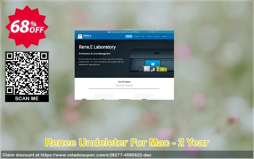 Renee Undeleter For MAC - 2 Year Coupon, discount Renee Undeleter For Mac OS - 2 Year License big discounts code 2023. Promotion: big discounts code of Renee Undeleter For Mac OS - 2 Year License 2023