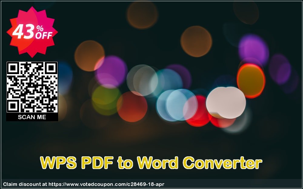 WPS PDF to Word Converter Coupon, discount Avangate Winter Contest. Promotion: WPS PDF to Word OFF