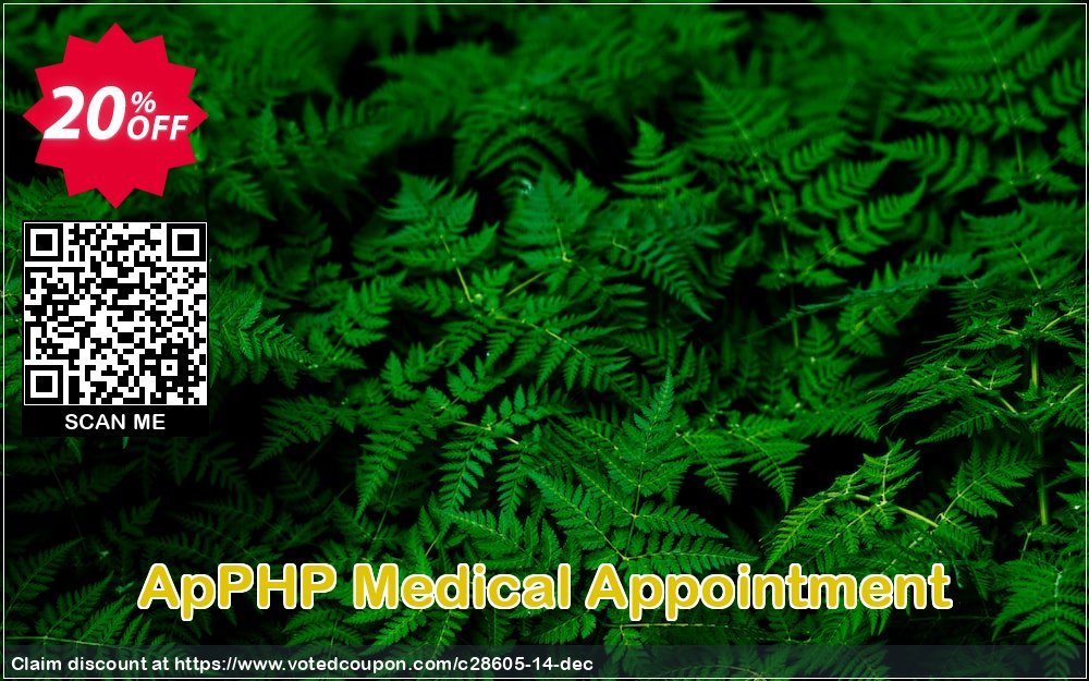 ApPHP Medical Appointment Coupon, discount ApPHP coupon discount 28605. Promotion: 