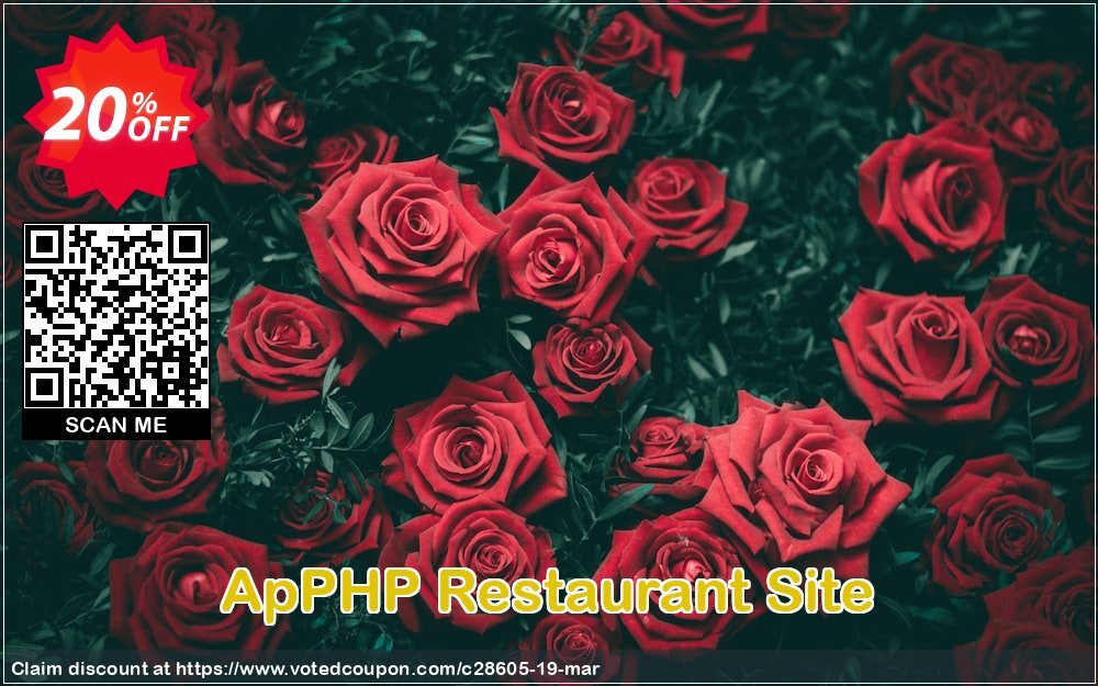 ApPHP Restaurant Site Coupon, discount ApPHP coupon discount 28605. Promotion: 