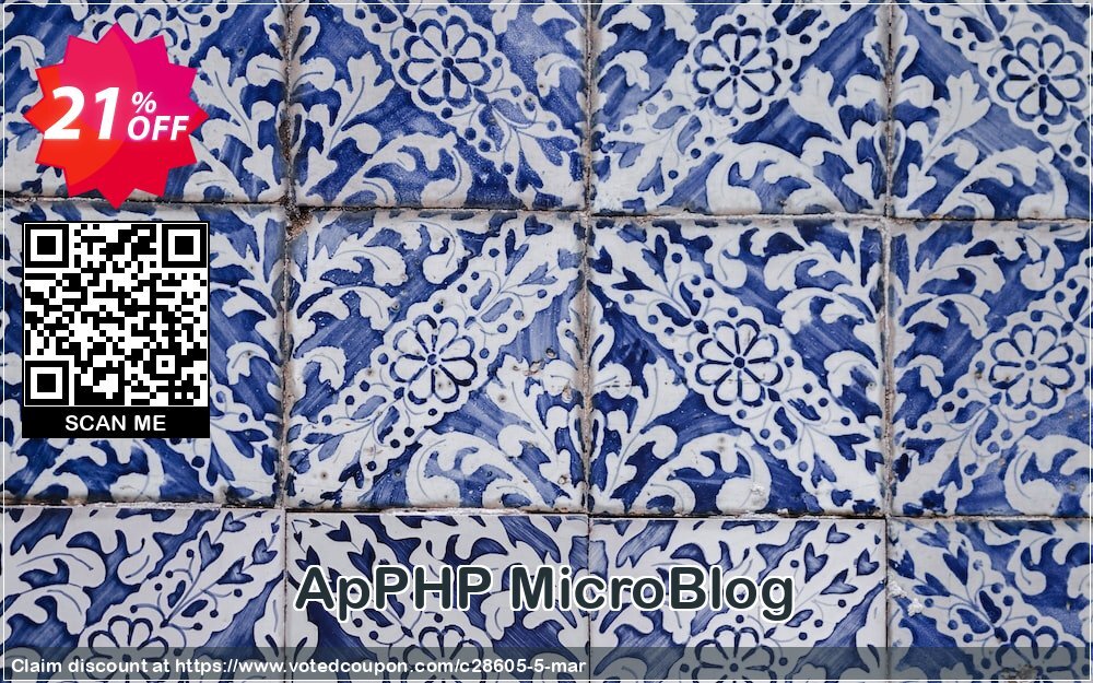 ApPHP MicroBlog Coupon, discount ApPHP coupon discount 28605. Promotion: