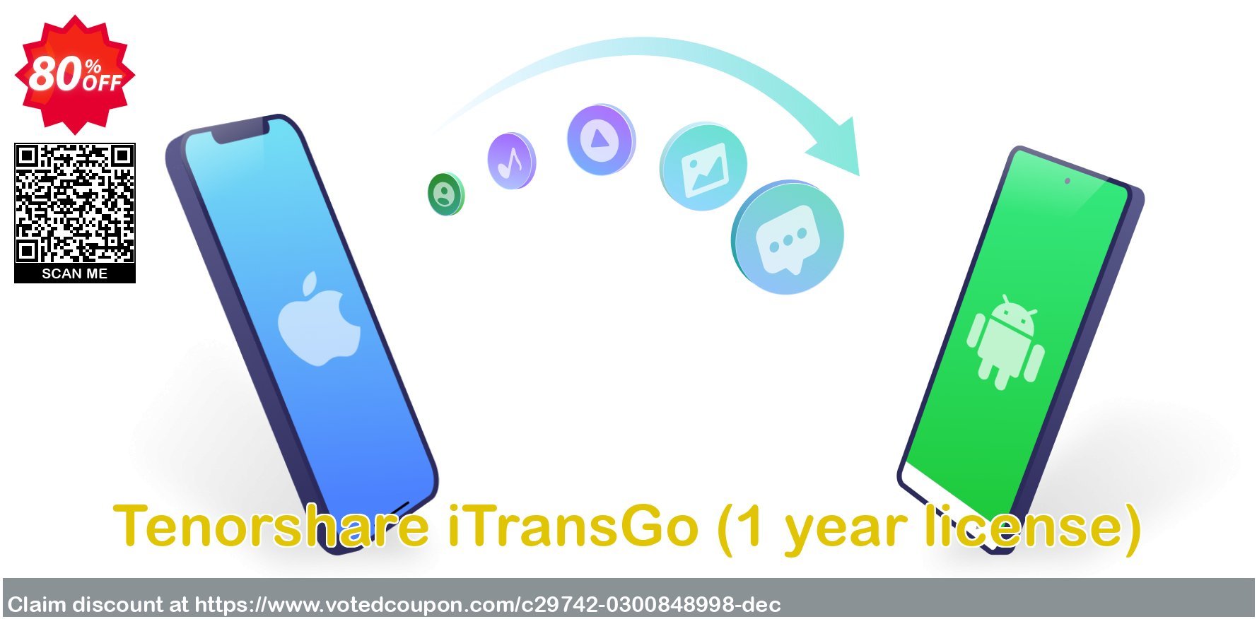 Tenorshare iTransGo, Yearly Plan  Coupon Code Oct 2023, 80% OFF - VotedCoupon