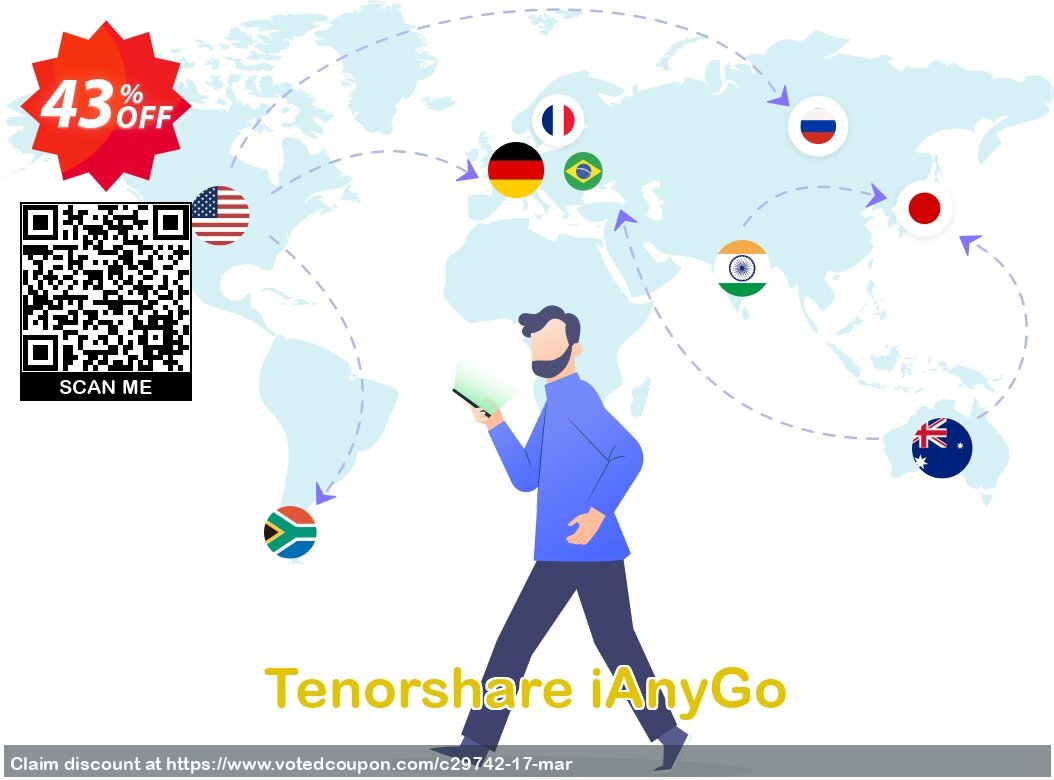 Tenorshare iAnyGo Coupon Code May 2024, 43% OFF - VotedCoupon