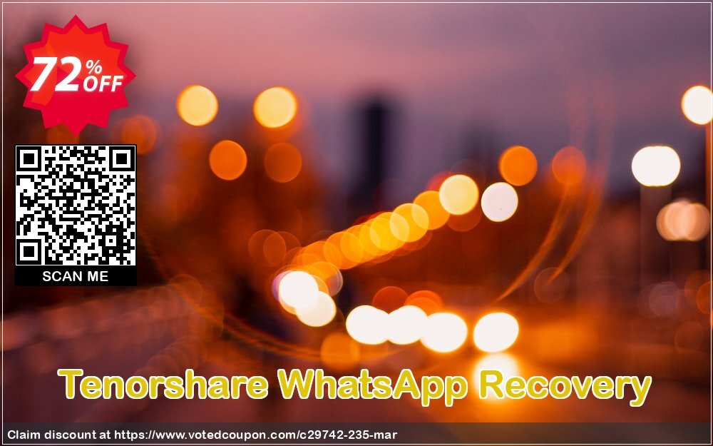 Tenorshare WhatsApp Recovery Coupon, discount 10% Tenorshare 29742. Promotion: 