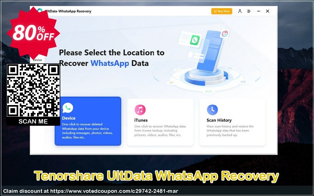 Tenorshare UltData WhatsApp Recovery Coupon Code Apr 2024, 80% OFF - VotedCoupon