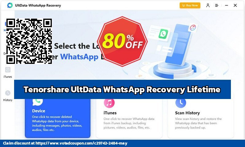 Tenorshare UltData WhatsApp Recovery Lifetime Coupon Code May 2024, 80% OFF - VotedCoupon