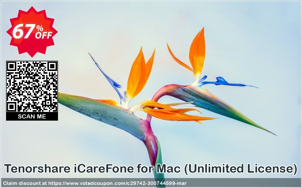 Tenorshare iCareFone for MAC, Unlimited Plan  Coupon Code Apr 2024, 67% OFF - VotedCoupon