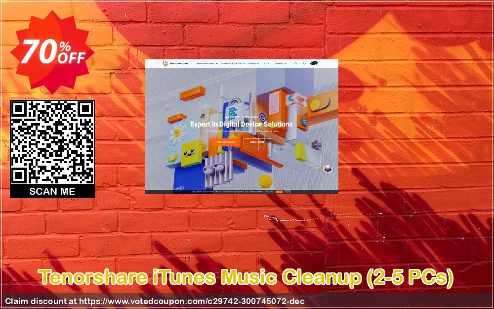 Tenorshare iTunes Music Cleanup, 2-5 PCs  Coupon, discount discount. Promotion: coupon code