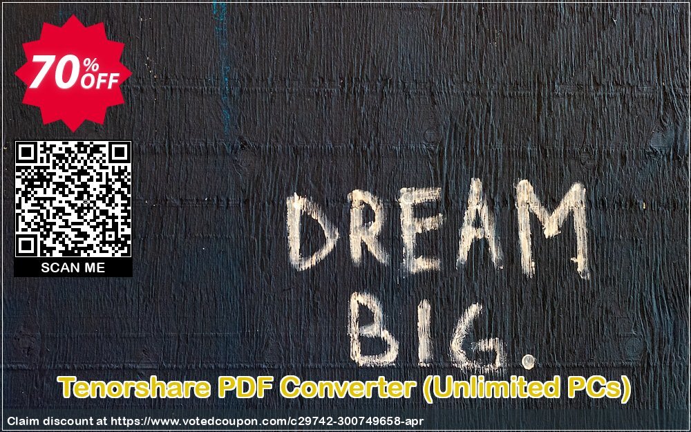 Tenorshare PDF Converter, Unlimited PCs  voted-on promotion codes