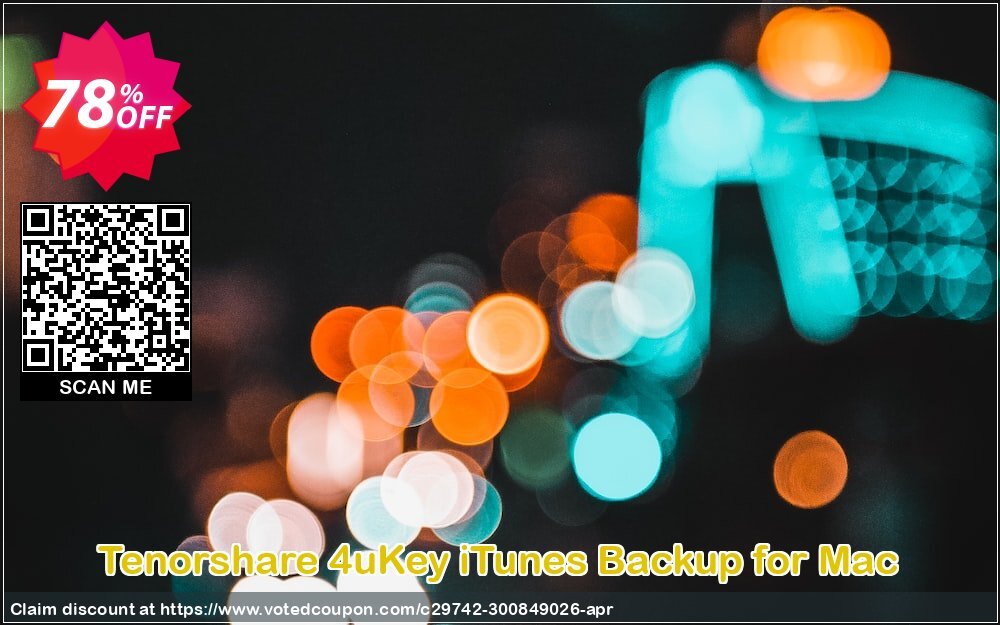 Tenorshare 4uKey iTunes Backup for MAC Coupon Code May 2024, 78% OFF - VotedCoupon