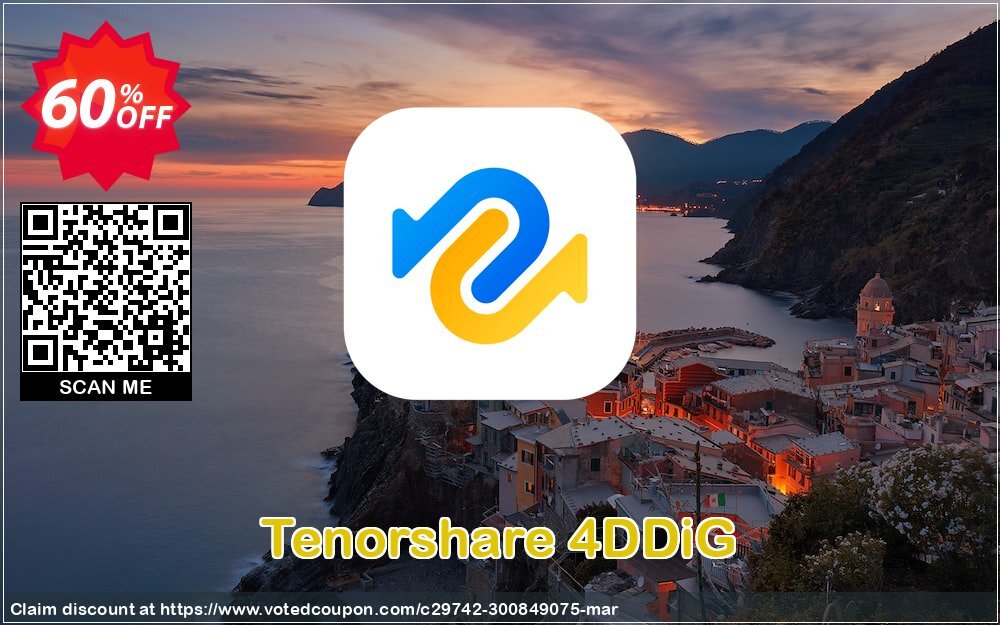 Tenorshare 4DDiG Coupon, discount 60% OFF Tenorshare 4DDiG, verified. Promotion: Stunning promo code of Tenorshare 4DDiG, tested & approved