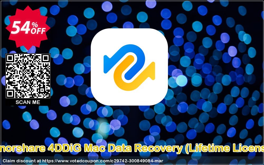 Tenorshare 4DDiG MAC Data Recovery, Lifetime Plan 