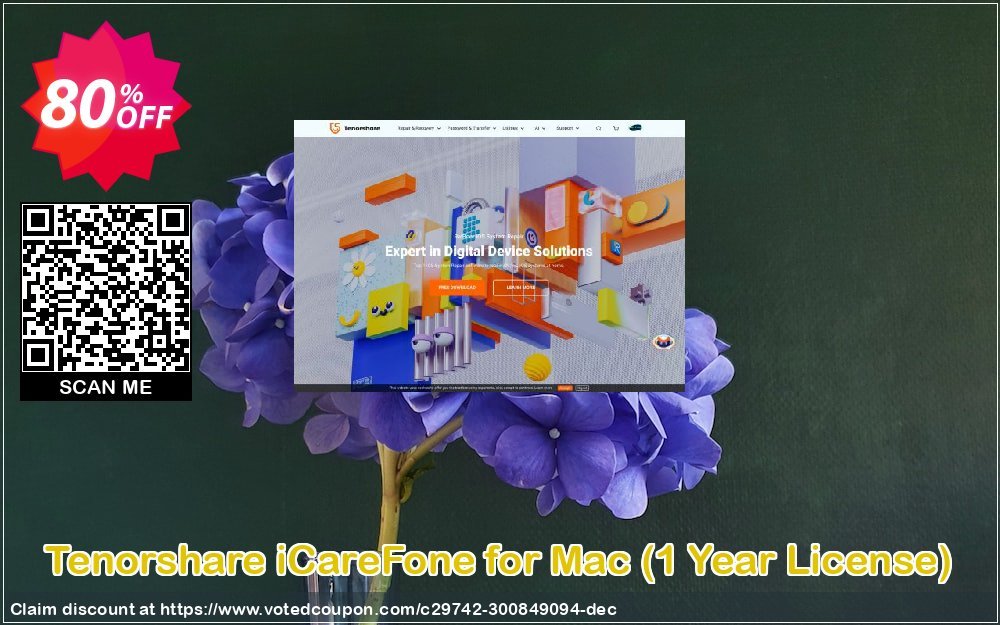 Tenorshare iCareFone for MAC, Yearly Plan  Coupon, discount Promotion code. Promotion: Offer discount