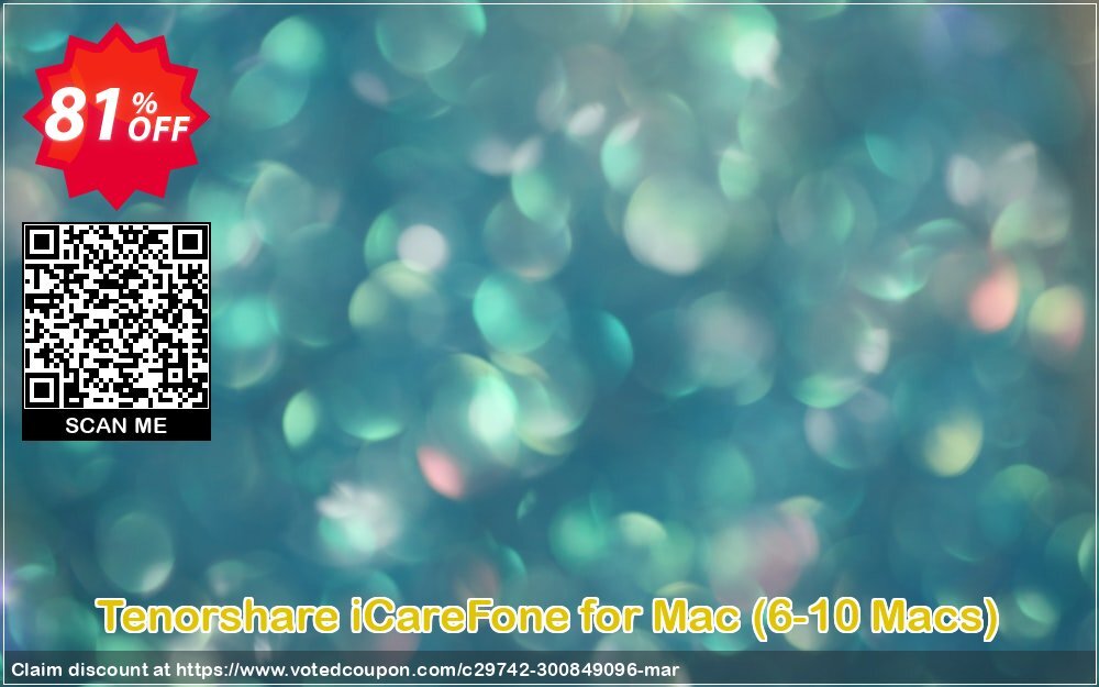 Tenorshare iCareFone for MAC, 6-10 MACs  Coupon Code May 2024, 81% OFF - VotedCoupon