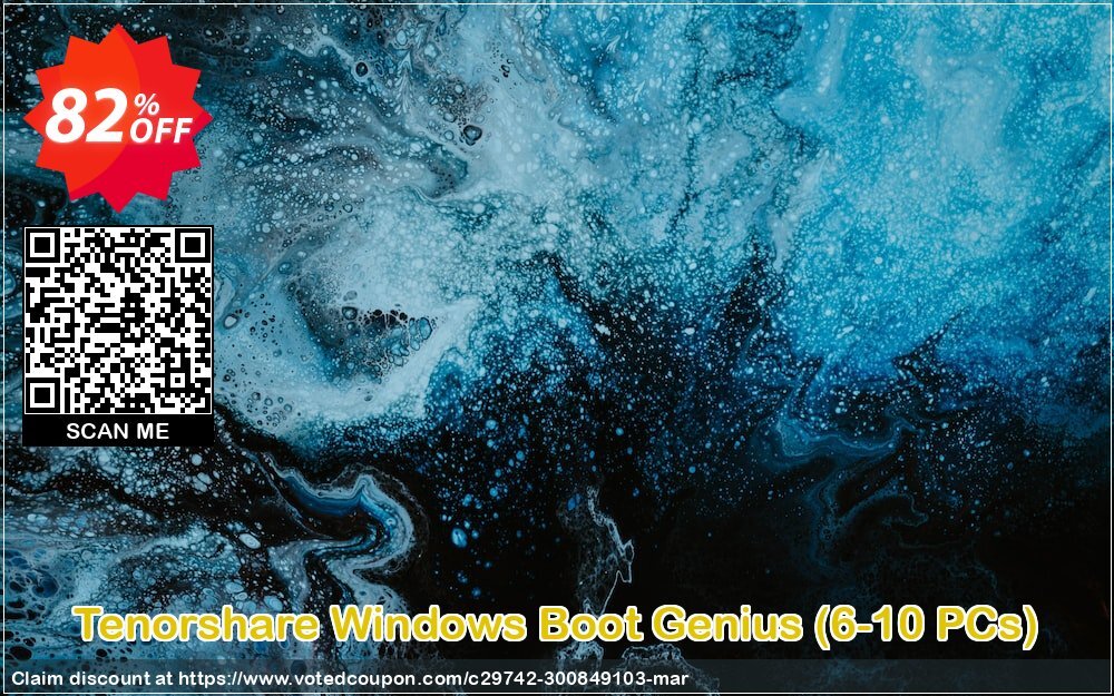 Tenorshare WINDOWS Boot Genius, 6-10 PCs  Coupon, discount Promotion code. Promotion: Offer discount