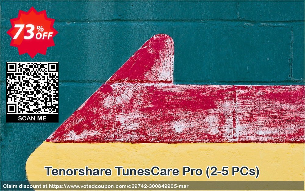 Tenorshare TunesCare Pro, 2-5 PCs  Coupon Code Apr 2024, 73% OFF - VotedCoupon