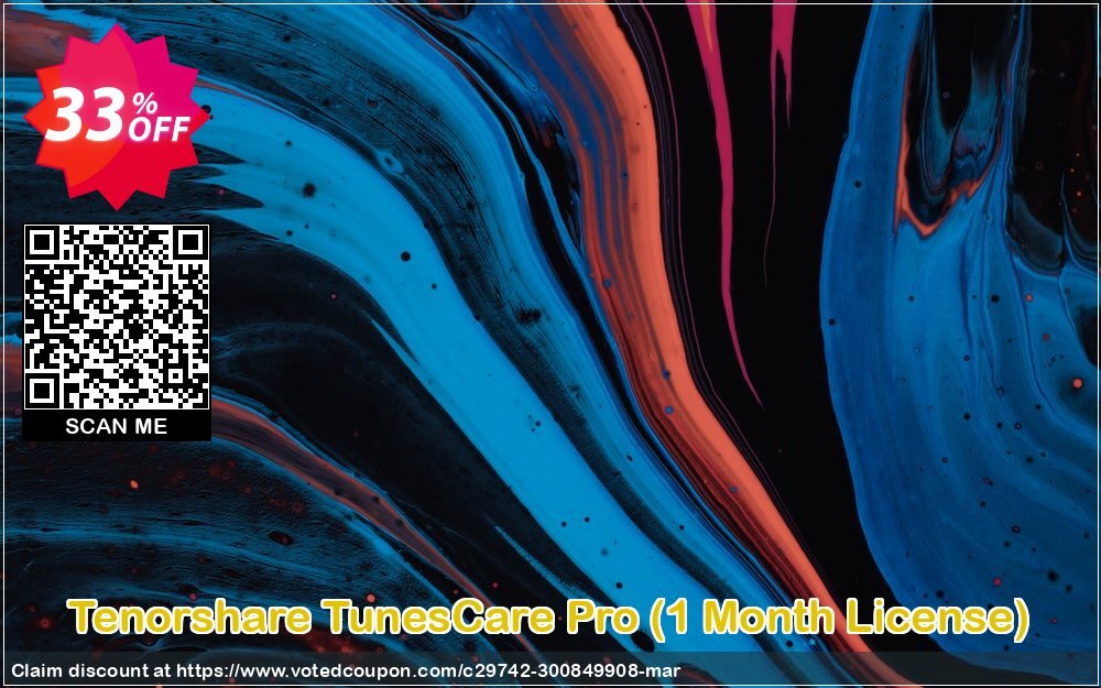 Tenorshare TunesCare Pro, Monthly Plan Coupon Code Mar 2025, 33% OFF - VotedCoupon