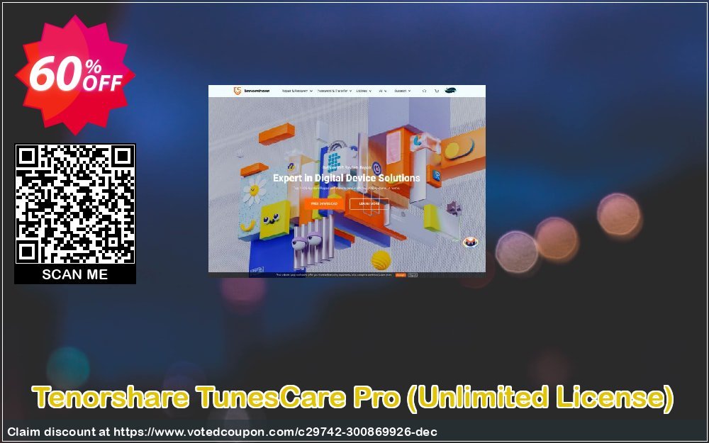 Tenorshare TunesCare Pro, Unlimited Plan 