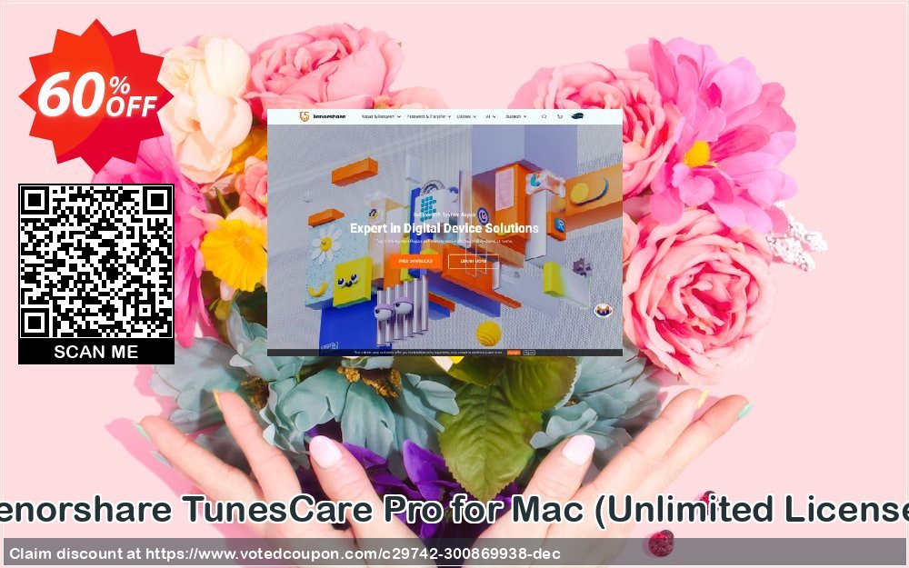 Tenorshare TunesCare Pro for MAC, Unlimited Plan  Coupon Code Feb 2024, 60% OFF - VotedCoupon
