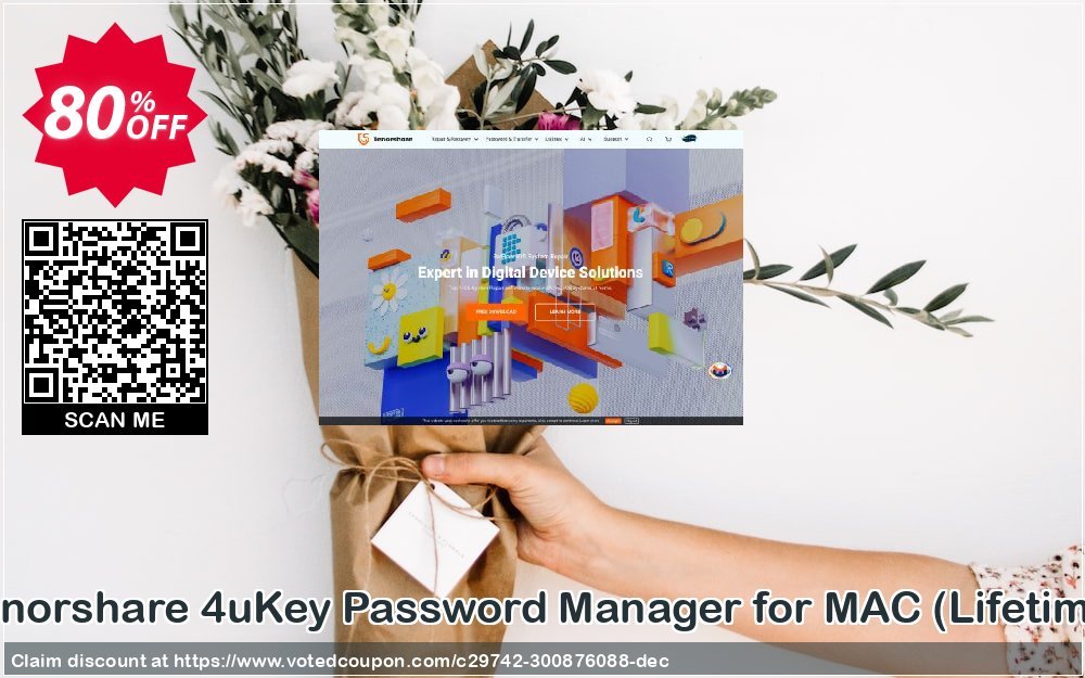 Tenorshare 4uKey Password Manager for MAC, Lifetime 