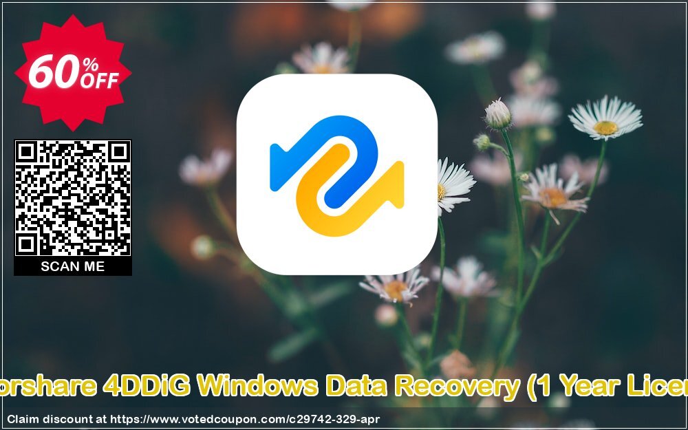 Tenorshare 4DDiG WINDOWS Data Recovery, Yearly Plan  Coupon, discount 60% OFF Tenorshare 4DDiG Windows Data Recovery (1 Year License), verified. Promotion: Stunning promo code of Tenorshare 4DDiG Windows Data Recovery (1 Year License), tested & approved