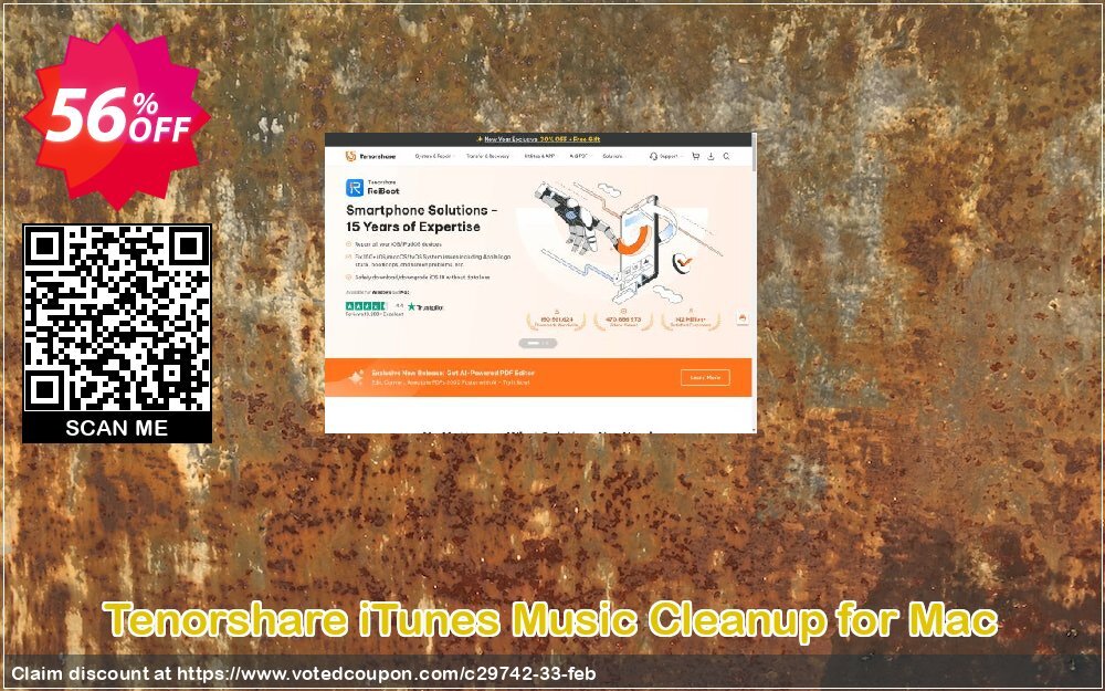 Tenorshare iTunes Music Cleanup for MAC Coupon Code May 2024, 56% OFF - VotedCoupon