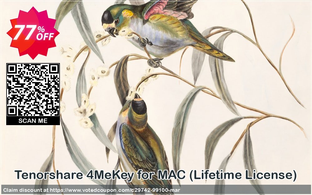 Tenorshare 4MeKey for MAC, Lifetime Plan  Coupon Code May 2024, 77% OFF - VotedCoupon